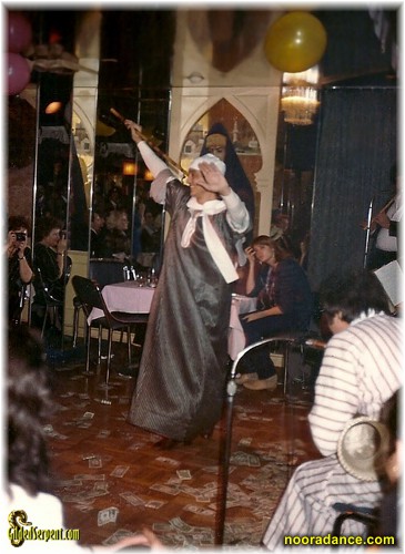 Ahmed dances with cane