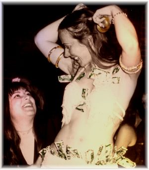 Najia receives tip from fan