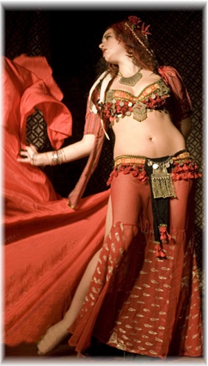 Laura Rose in orange by ?
