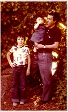my father, brother and me