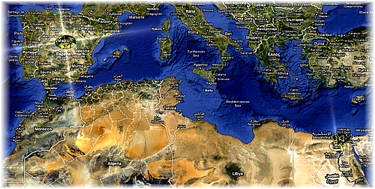 Map of Madrid to Cairo