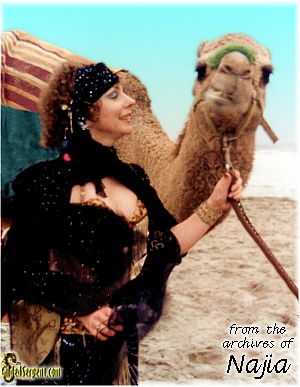 Najia with Camel in Big Sur