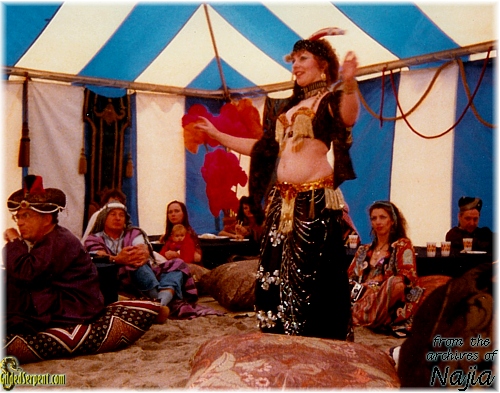 Najia dancing in Big Sur with Sirocco