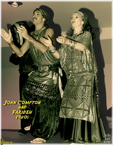 John Compton and Farideh in the 1980s