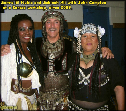 John with Somra El Nubia and Sakinah Ali