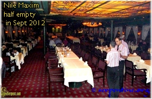 The Nile Maixm half empty in September 2012