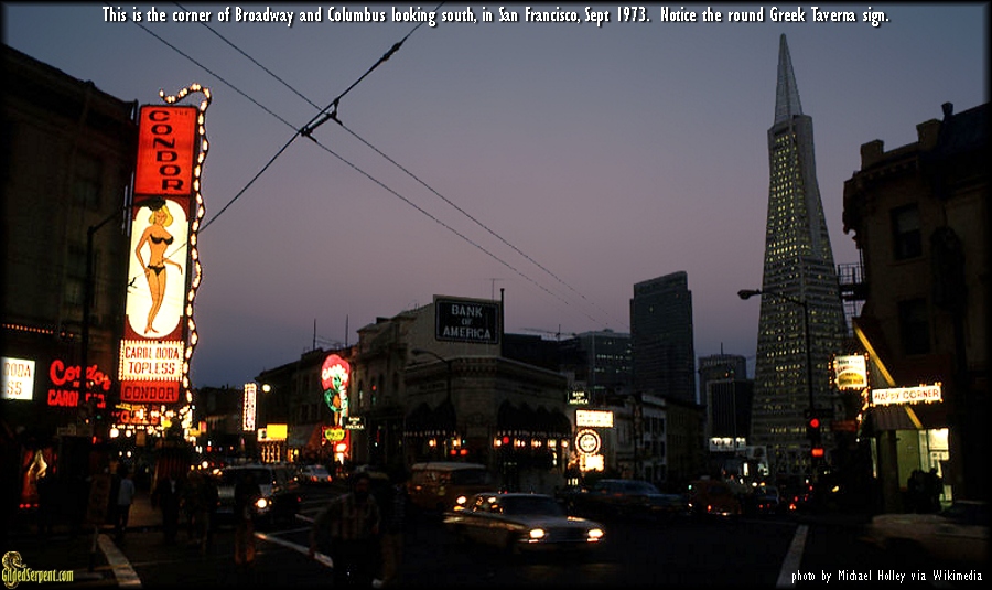 Columbus and Broadway 1973 by Michael Holley