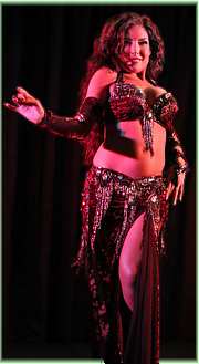 Aradia belly dances at the Las Vegas Intensive