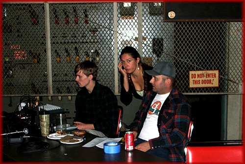 Surreyya checks in with the DJ before announcing the next dancer