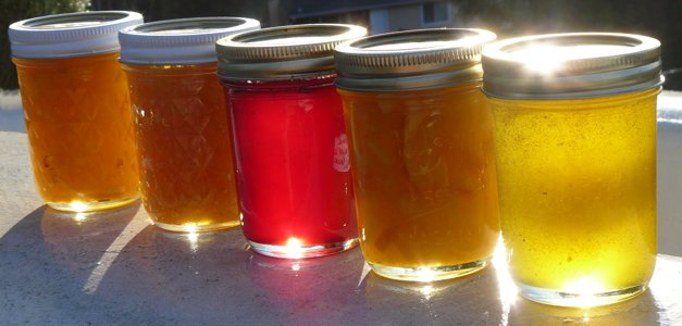 stained glass jars