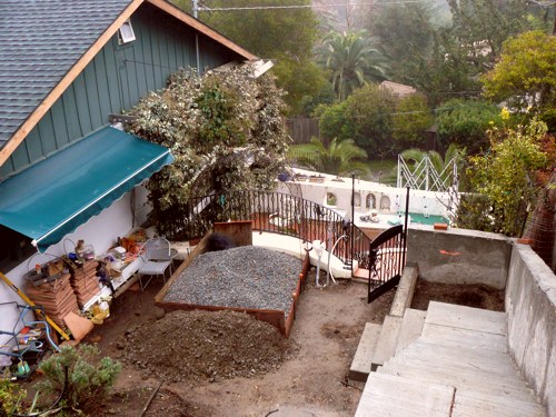 Pateo outside master bedroom