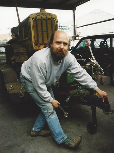 Steve and a new tractor