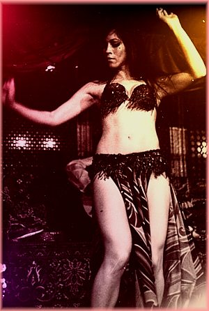 Amina on stage at the Bagdad