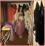 Amina in Bagdad dressing room