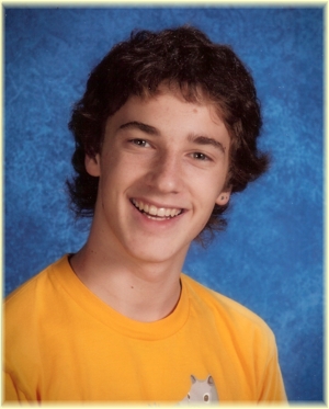 Michel in his junior year of high school